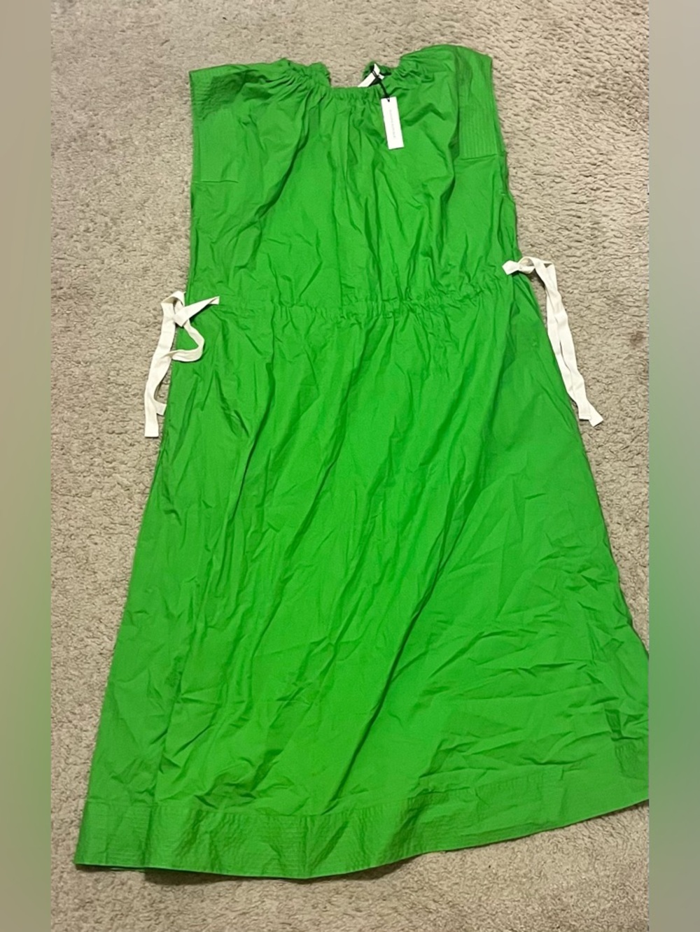 BANANA REPUBLIC POPLIN TIE-WAIST MIDI DRESS - Picture 5 of 11